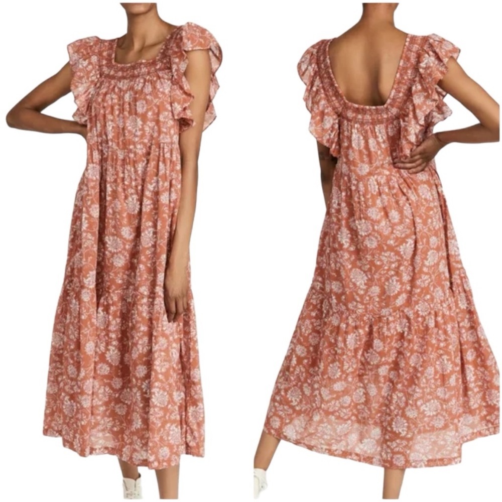 Free People Bonita Printed Midi Dress